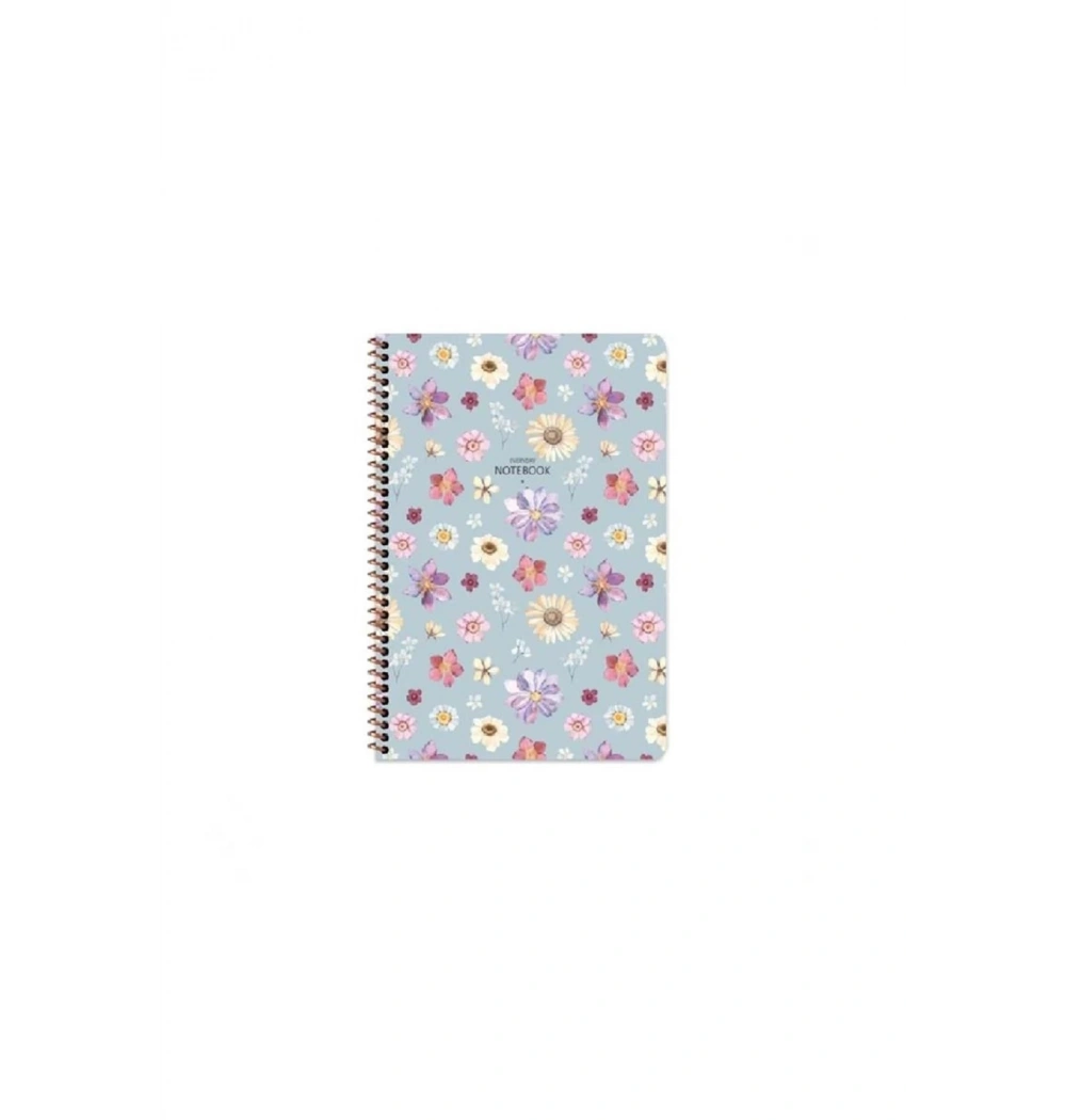 Keskin Color 16,5*22,5 80 Yp.Çizgili Karton Kp.Spr.Çiçek Defter 385341-99