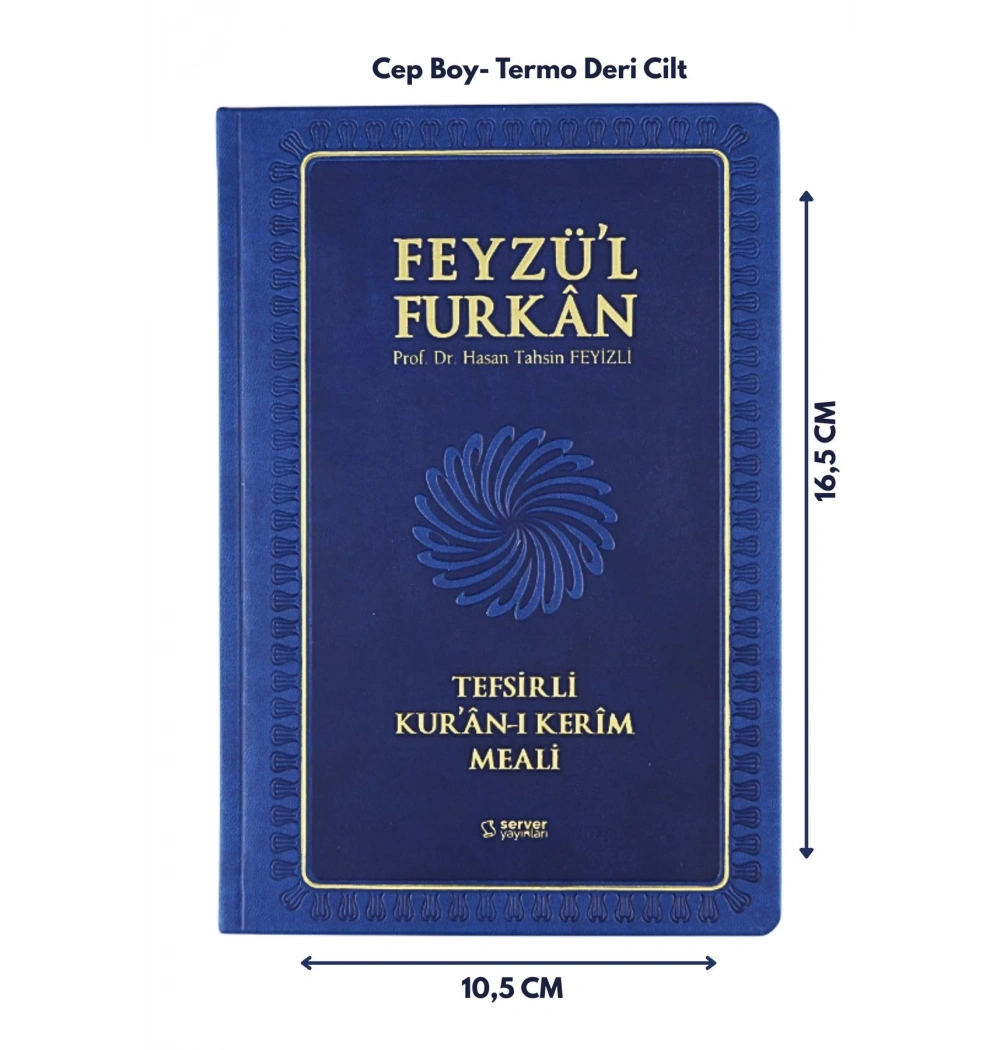 Feyzül Furkan Metinsiz Tefsirli Meal Sempatik Boy Lacivert Ciltli Server