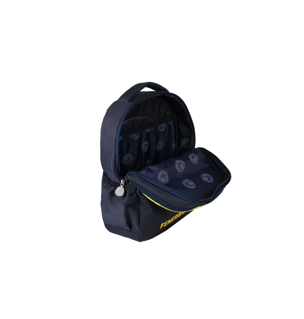 Fenerbahçe Sarı Lacivert Kesik Logo Detaylı Sırt Çantası 24719 Me Çanta