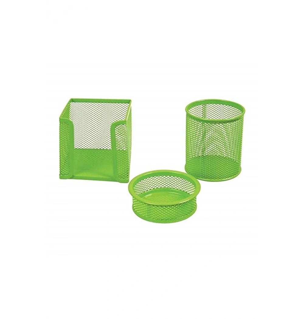 Temat 1000 3Lü Masa Seti Açık Yeşil (Kalemlik- Ataş-Kağıtlık) Kod:287768