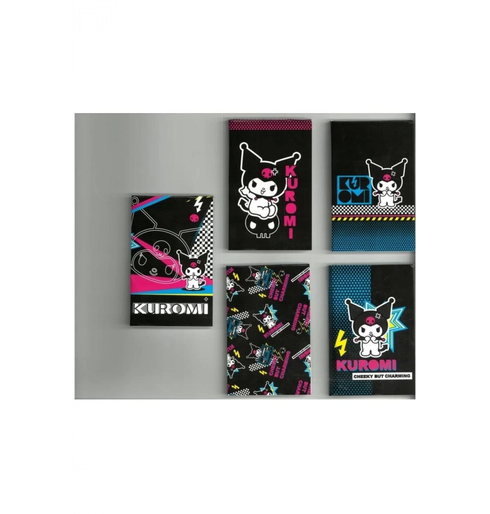 Keskin Color Kuromi İkili Bloknot A7 Çizgili Kareli 140200-12