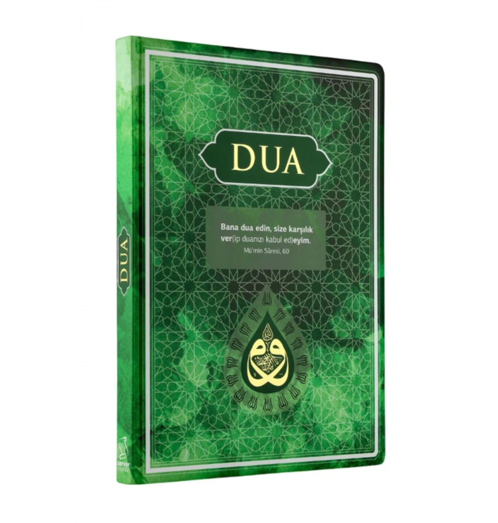Dua Kitabı Orta Boy Arapça Türkçe Yeşil Renk  Server Yayınları