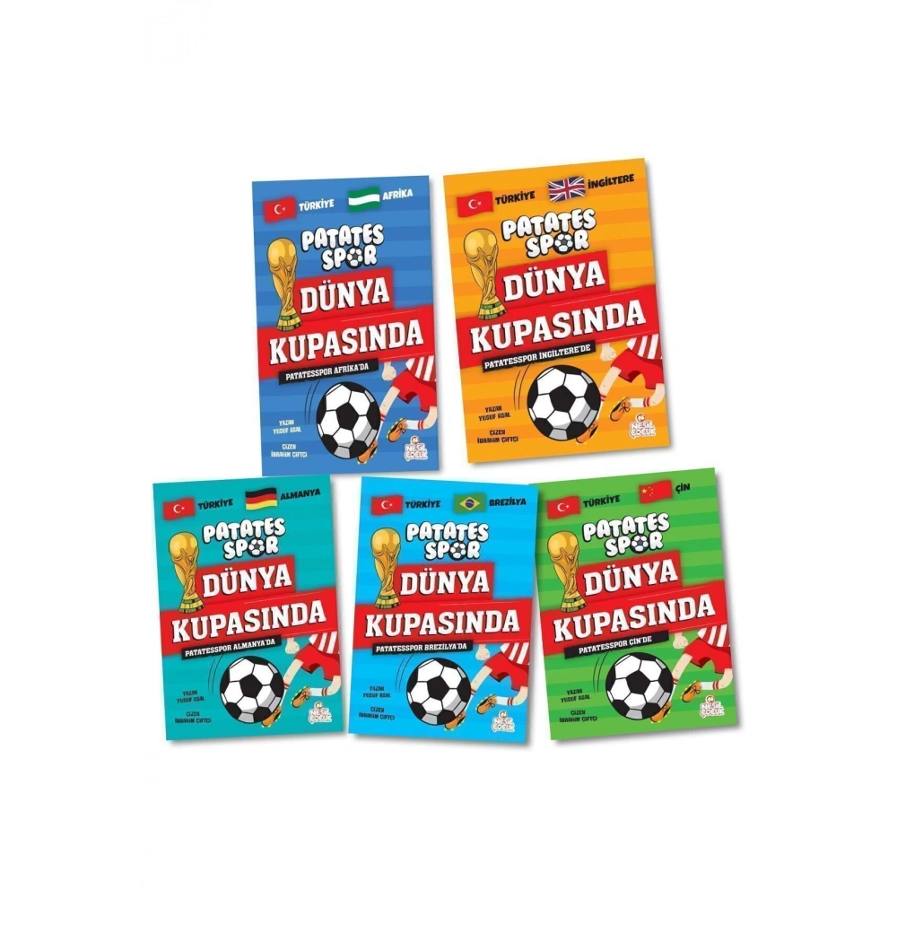 Patates Spor Dünya Kupasında 5 Kitap Set  Nesil Çocuk