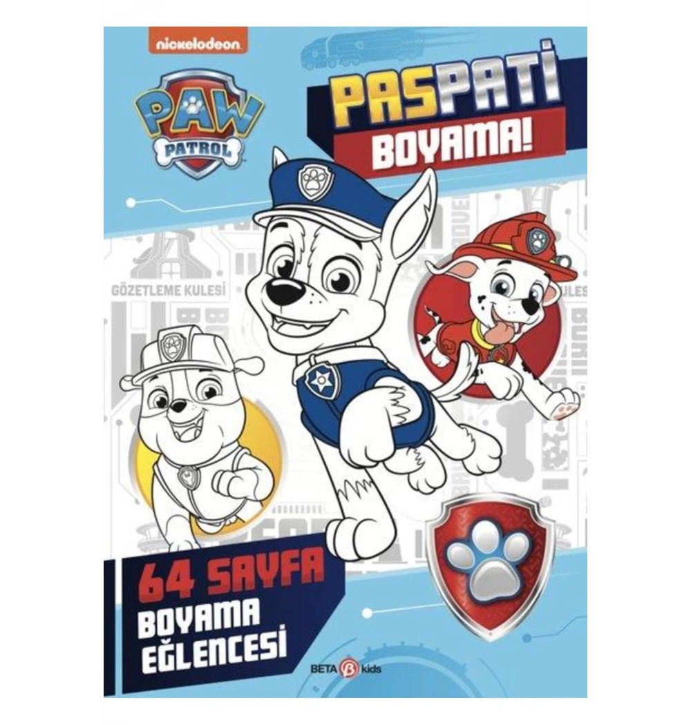 Paspati Boyama Boyama Eğlencesi Paw Patrol  Beta Kıds