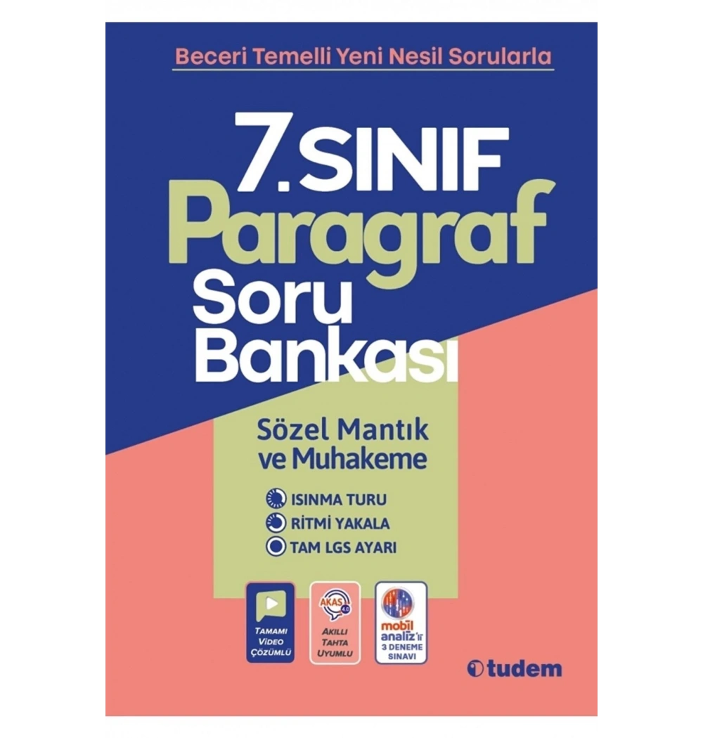 Tudem 7.Sınıf Paragraf Soru Bankası