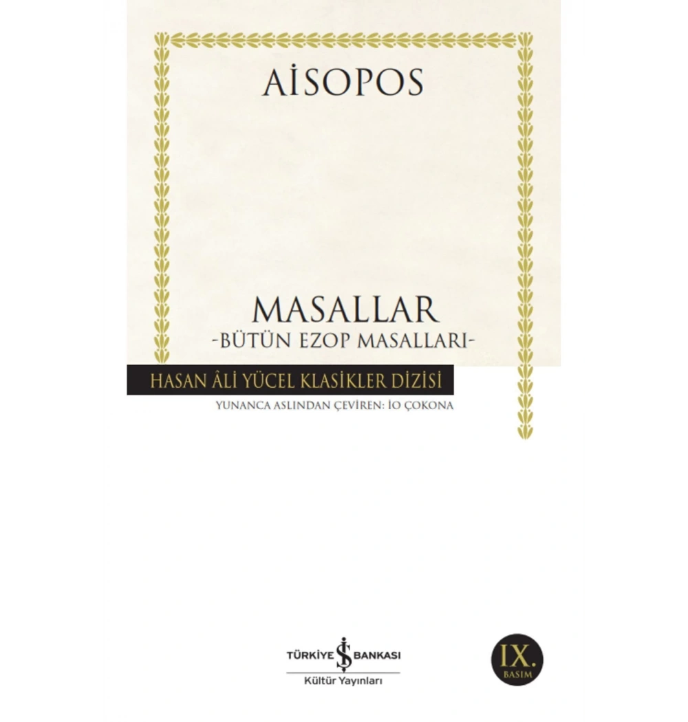 Masallar Bütün Ezop Masalları    Aisopos  İş Bankası