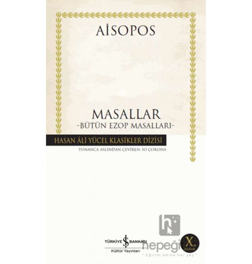 Masallar Bütün Ezop Masalları Aisopos İş Bankası