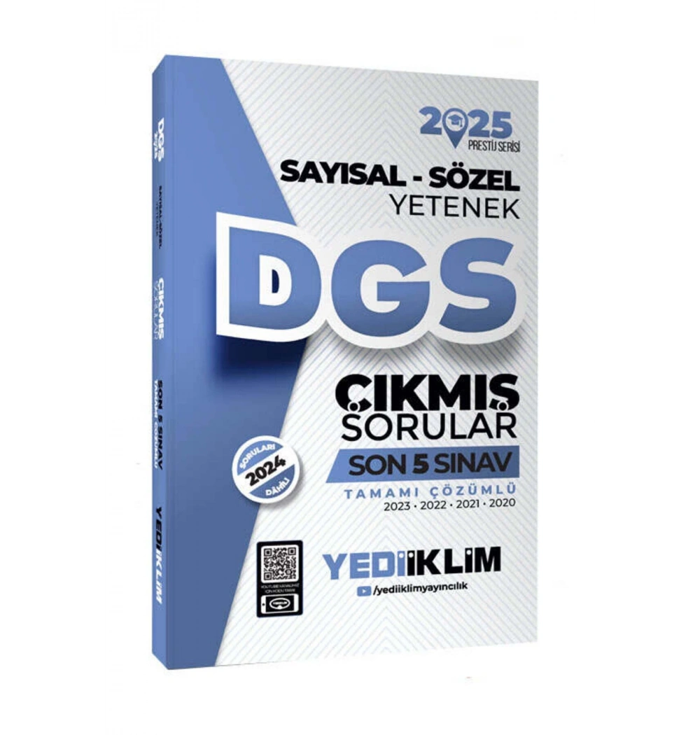 2025 Dgs Sayısal Sözel Son 5 Yıl Çıkmış Sorular  Yediiklim