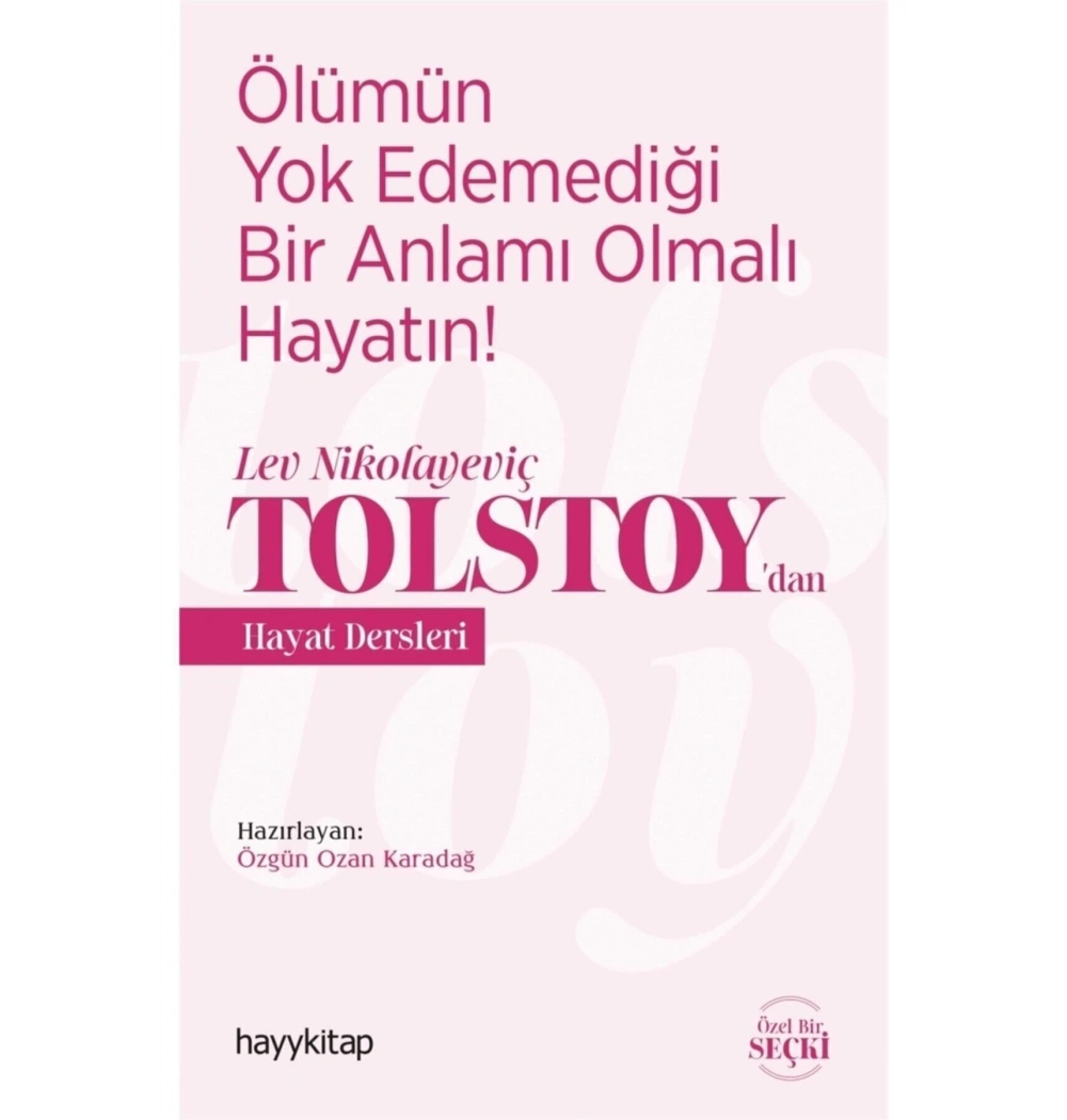 Tolstoydan Hayat Dersleri Hayykitap