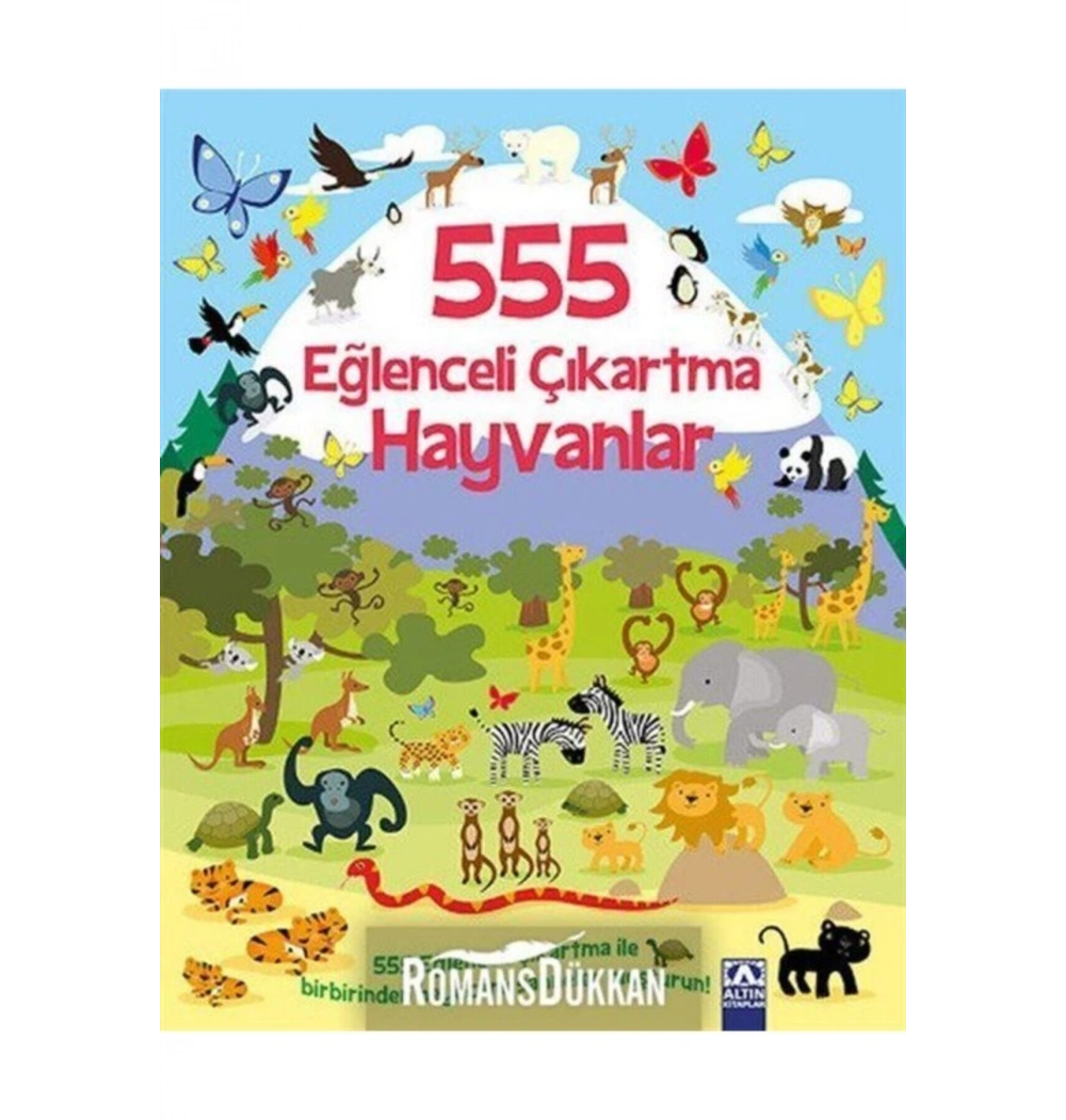 555 Eğlenceli̇ Çikartma Hayvanlar Altın