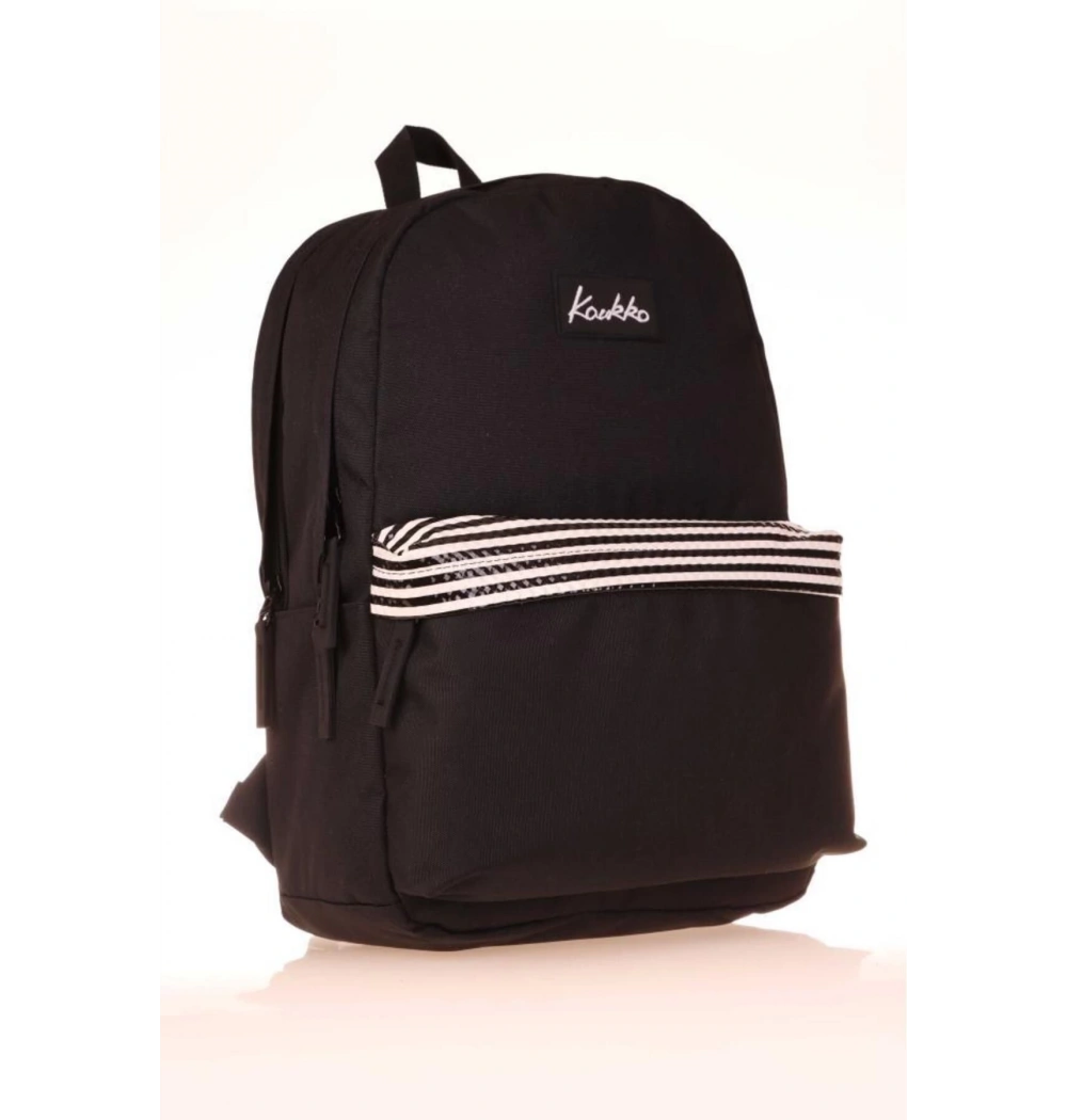 KAUKKO BASIC COLORS SIRT ÇANTASI (STRIPE SİYAH) K1627 KARINCA ÇANTA