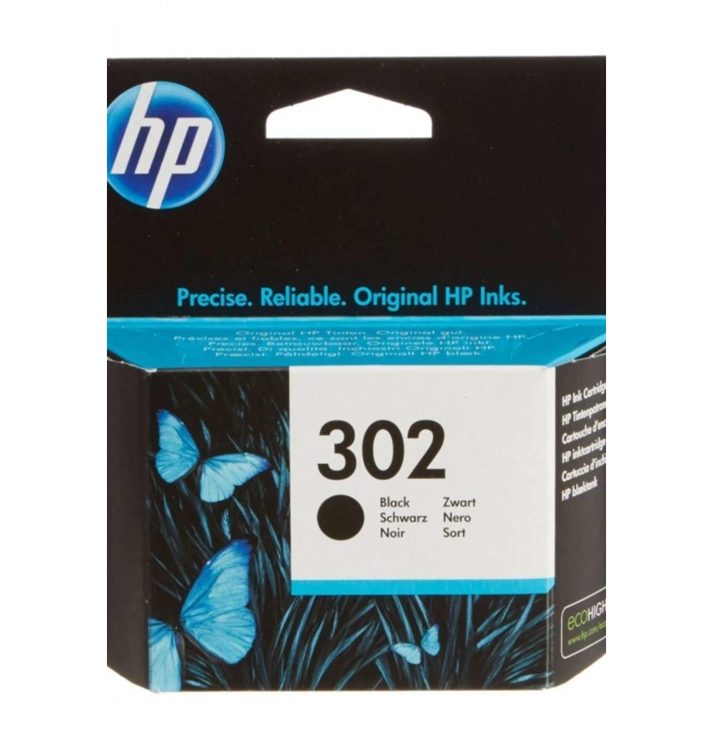 Hp F6U66Ae Color Mürekkep Kartuş 190 Sayfa Siyah No:302