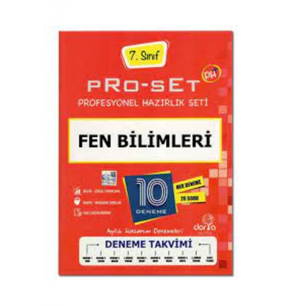 Dorya 7.Sınıf Fen Bilimleri Proset 10 Deneme