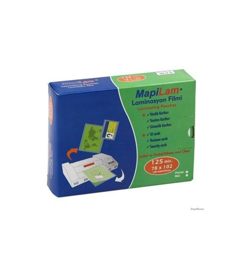 Mapilam 125 Mic 85*115 Polyester Laminasyon Filmi