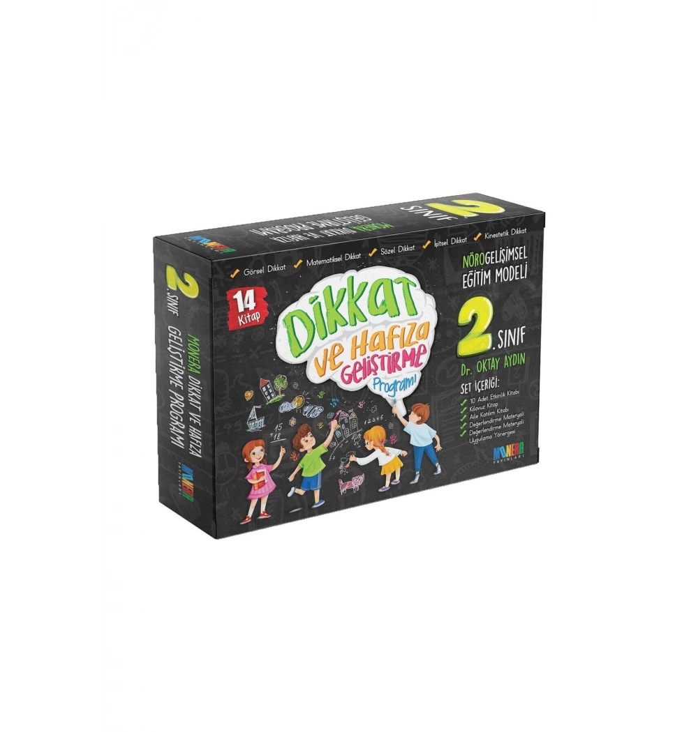 2.Sınıf Dikkat Ve Hafıza Geliştirme Programı 14 Kitap Set Monera Yayın