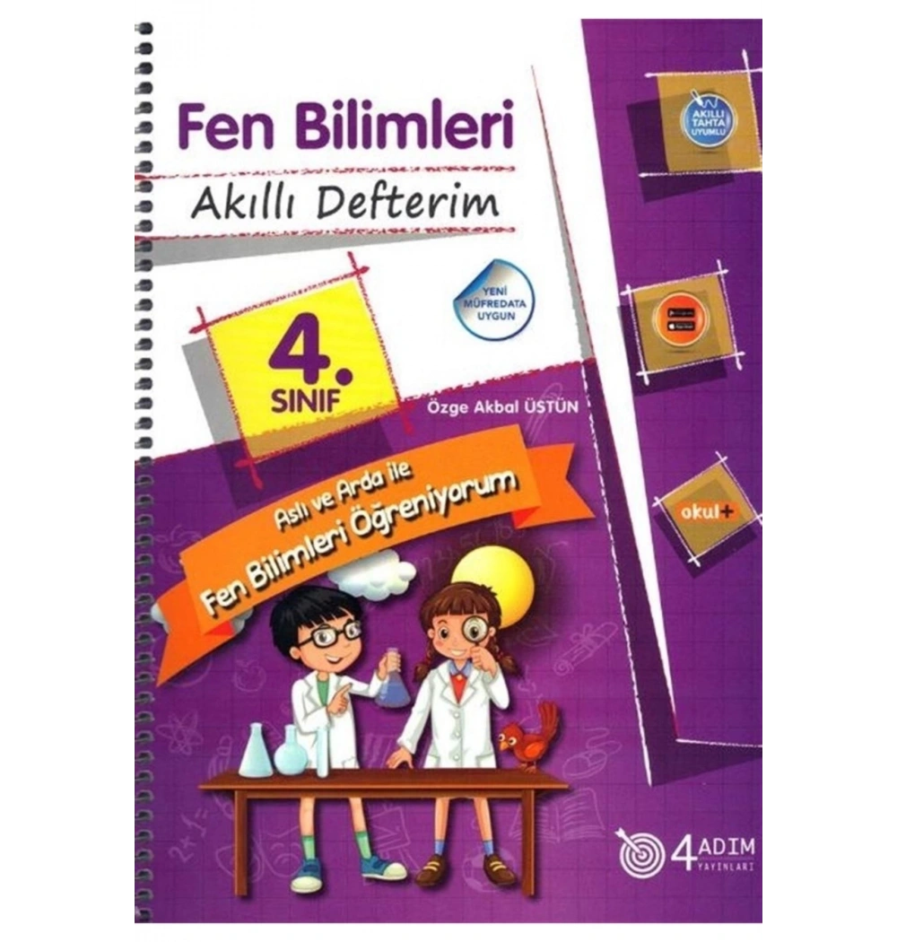 4. Sınıf Fen Bilimleri Akilli Defterim 4 Adım