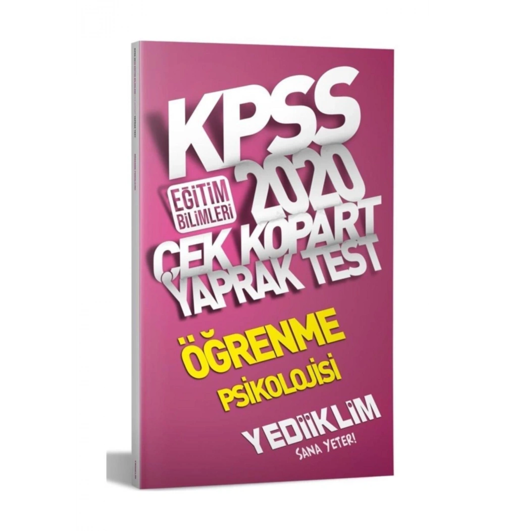 2020 Kpss Öğrenme Psikolojisi Yaprak Test  Yediiklim