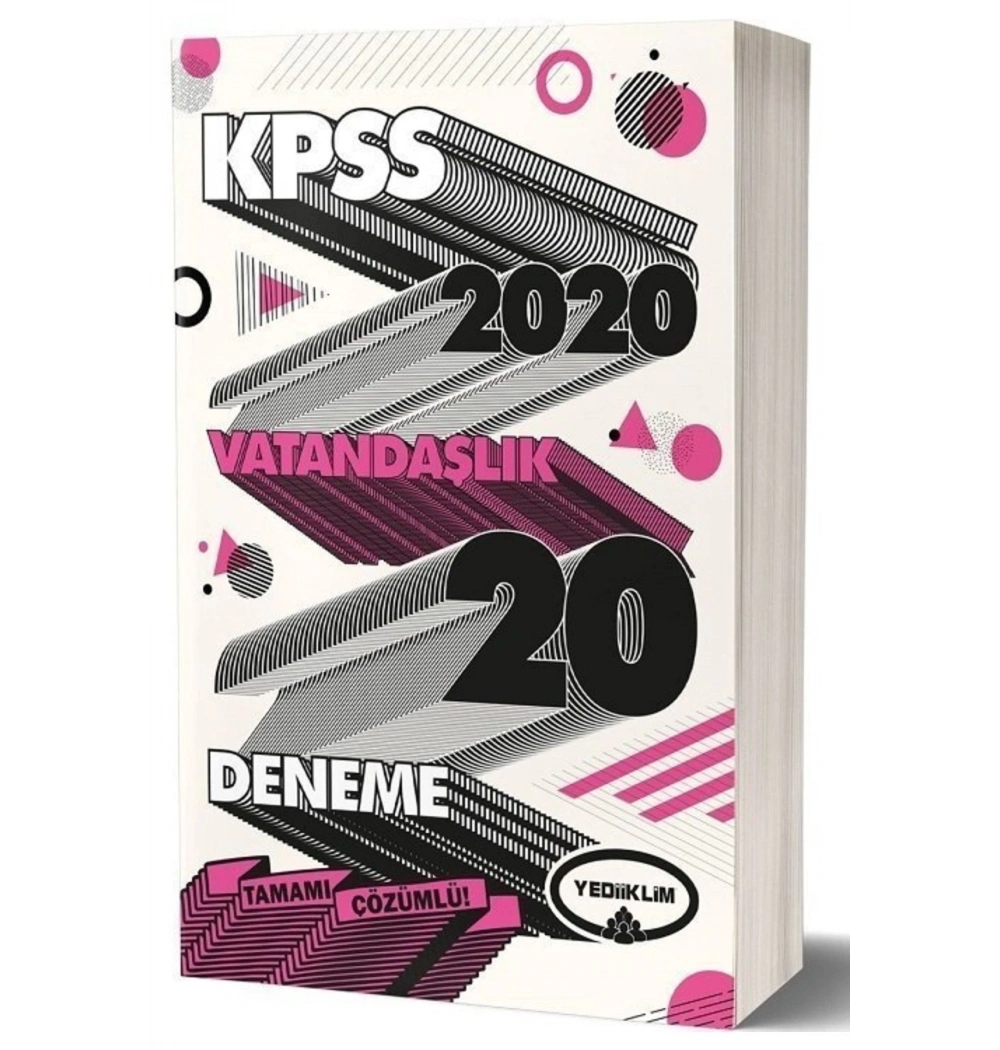 2020 Kpss Vatandaşlık 20 Deneme  Yediiklim