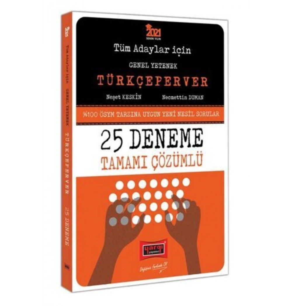 2021 Tüm Adaylar İçin Türkçeperver Çözümlü 25 Deneme  Yargı