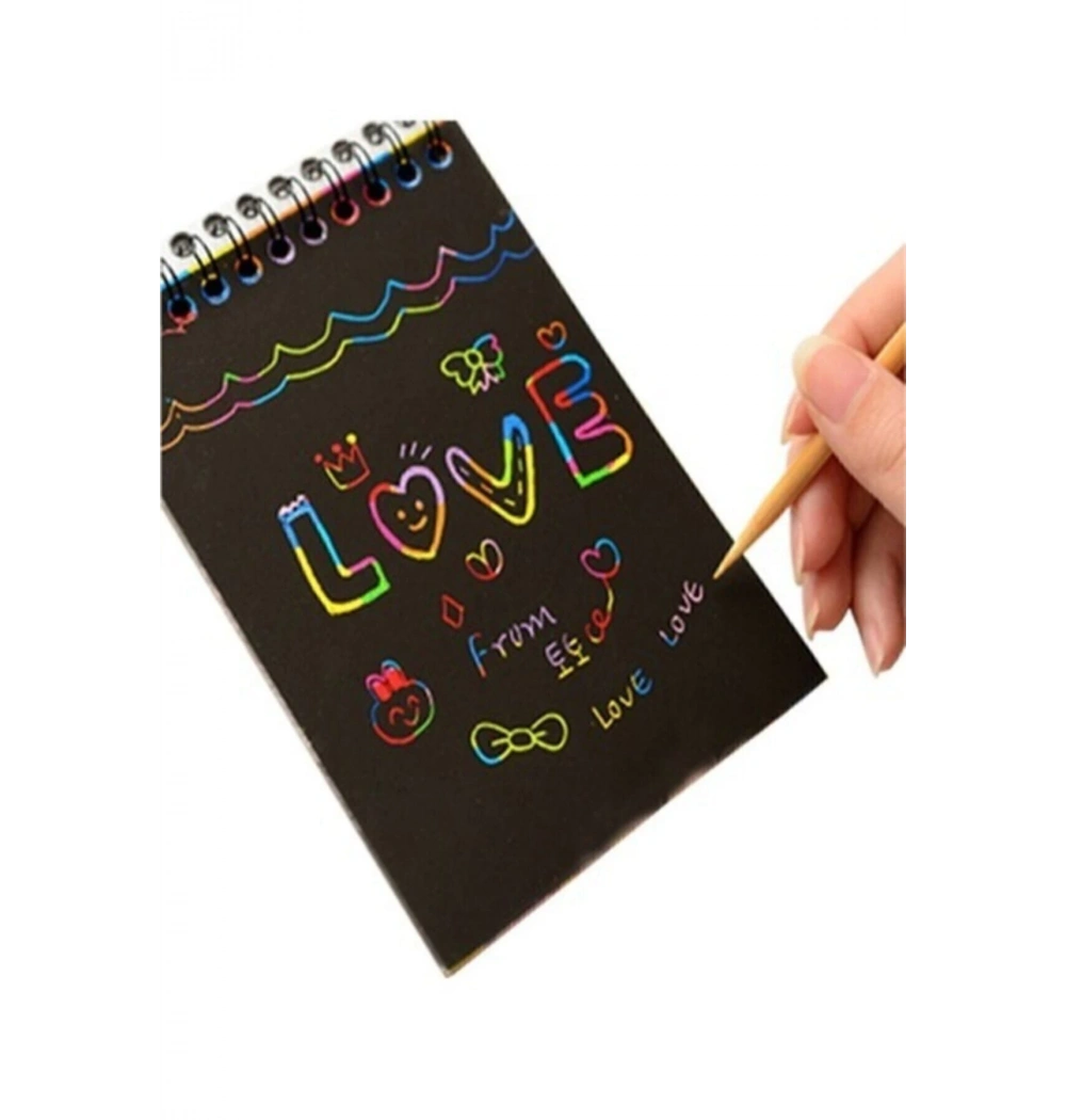 Odak Renkli Çizgiler Sihirli Defter