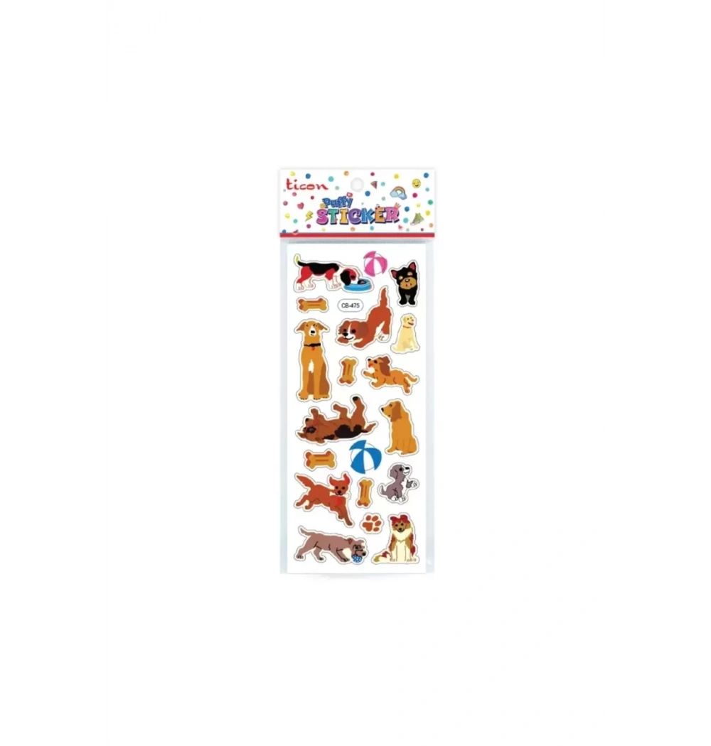 Ticon.Tps-007/4.Puffy Sticker Hayvan Kod:348901