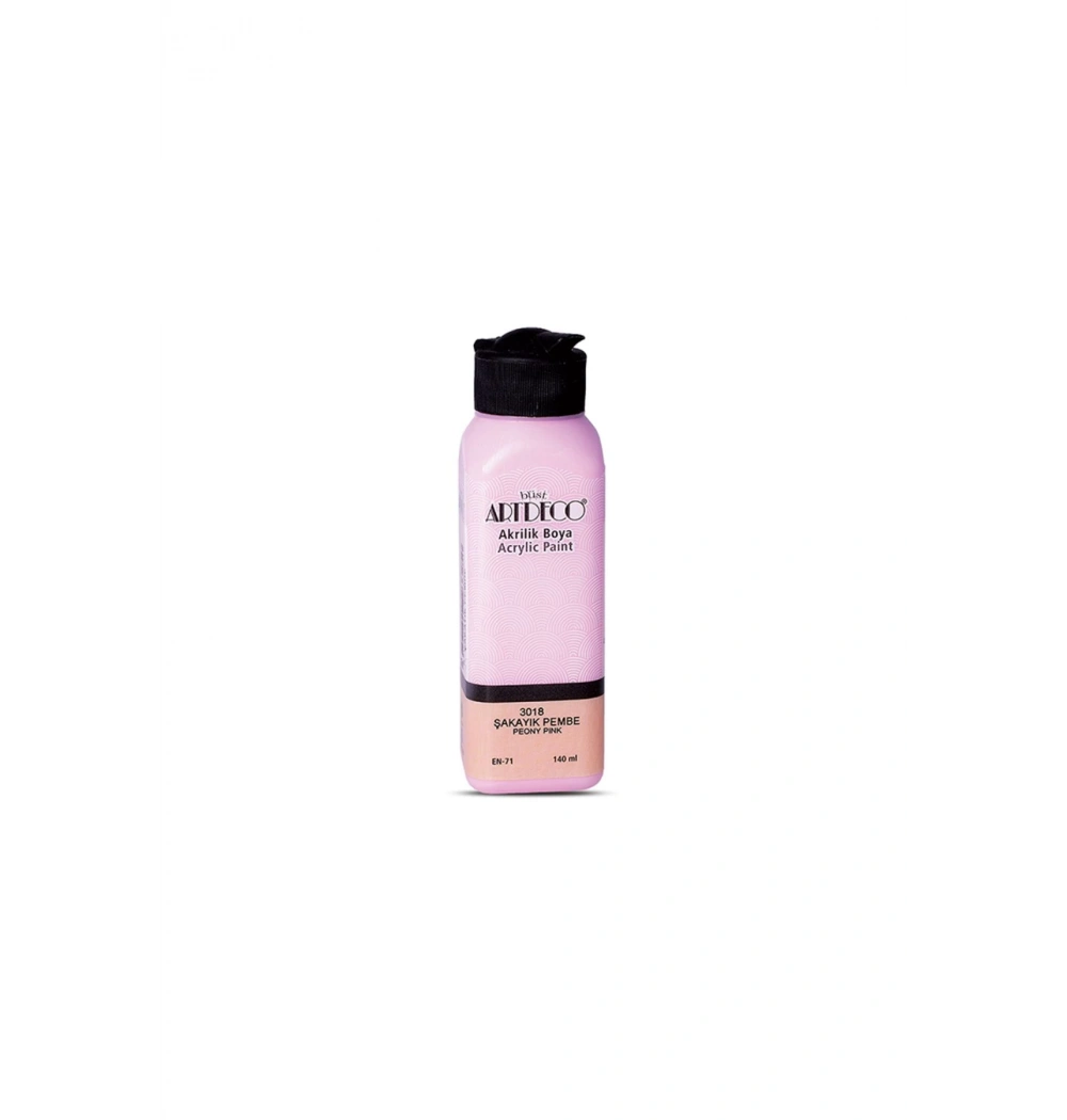 Lisans Artdeco Akrilik Boya 140 Ml Şakayık Pembe Lv-Y-070R-3018