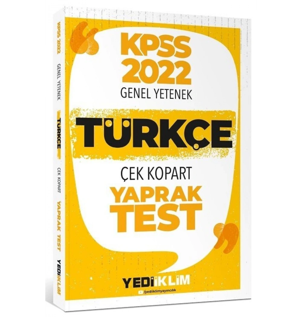Kpss 2022 Gy Türkçe Yaprak Test