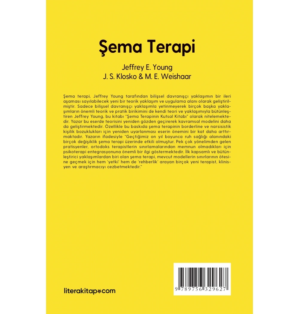 Şema Terapi. Jeffrey E.Young  Litera