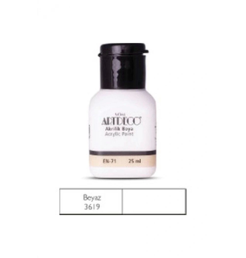 Lisans Artdeco Akrilik Boya 25 Ml Beyaz Lv-Y-070A-3619