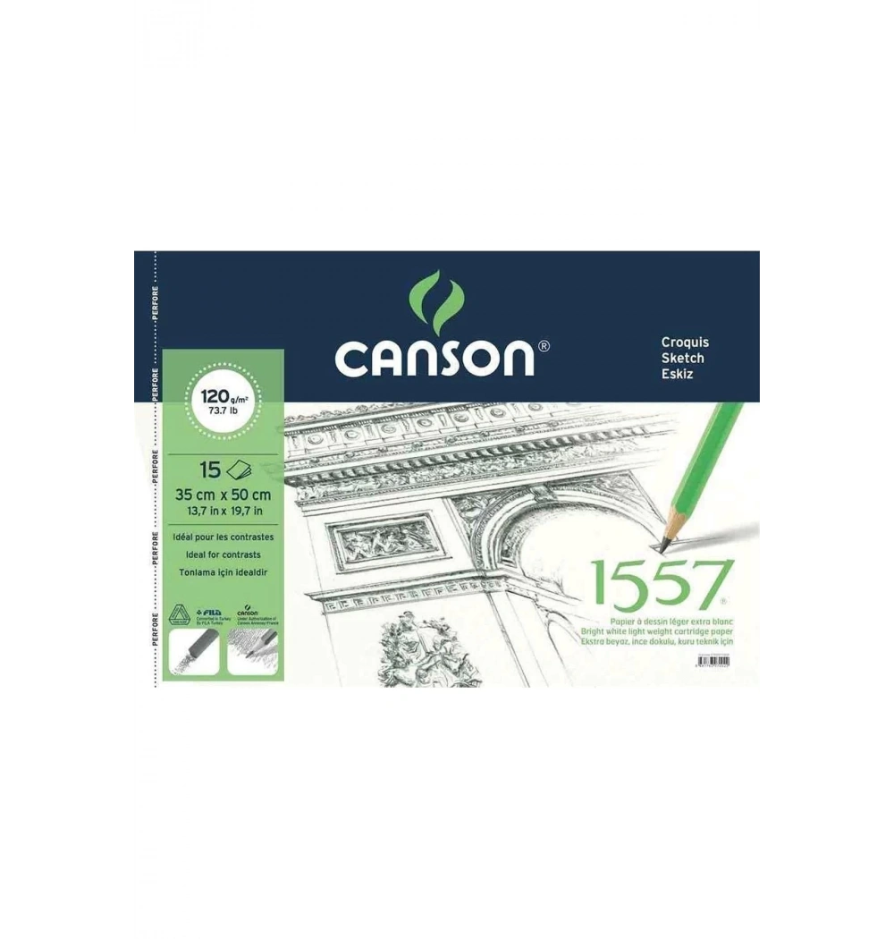 Fila Canson 1557 Resim Ve Çizim Bloğu 120 Gr 35X50