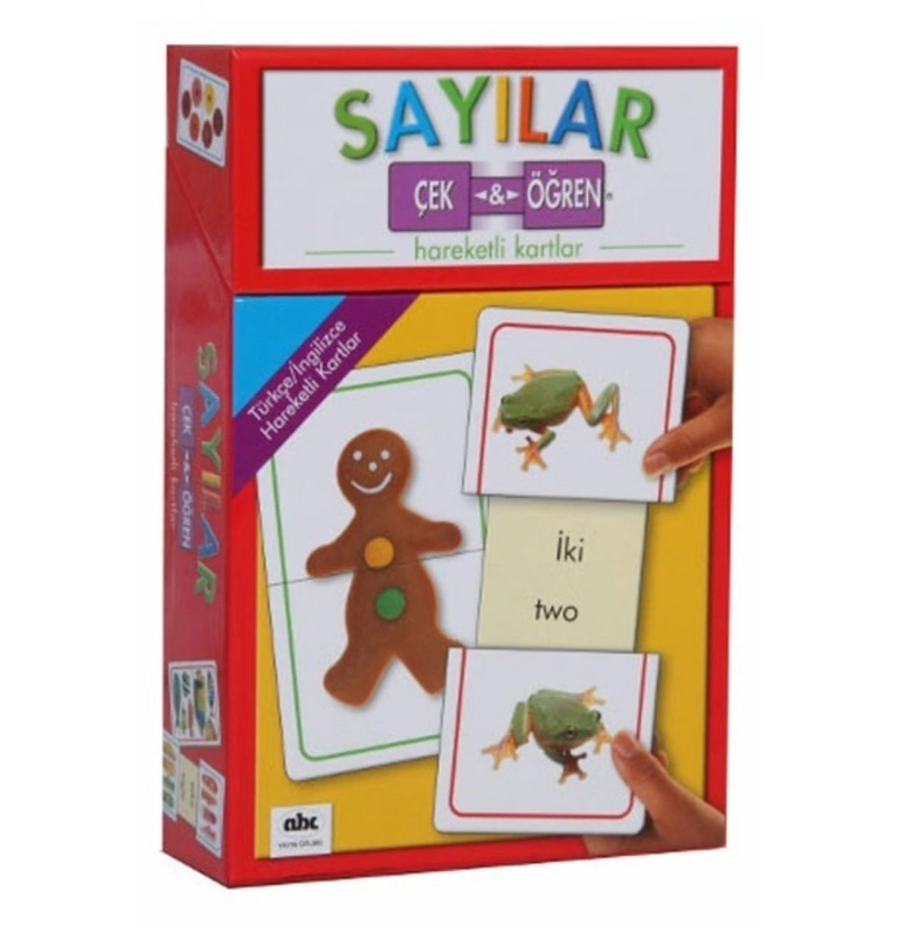 Sayılar Çek Öğren Hareketli Kartlar Abc