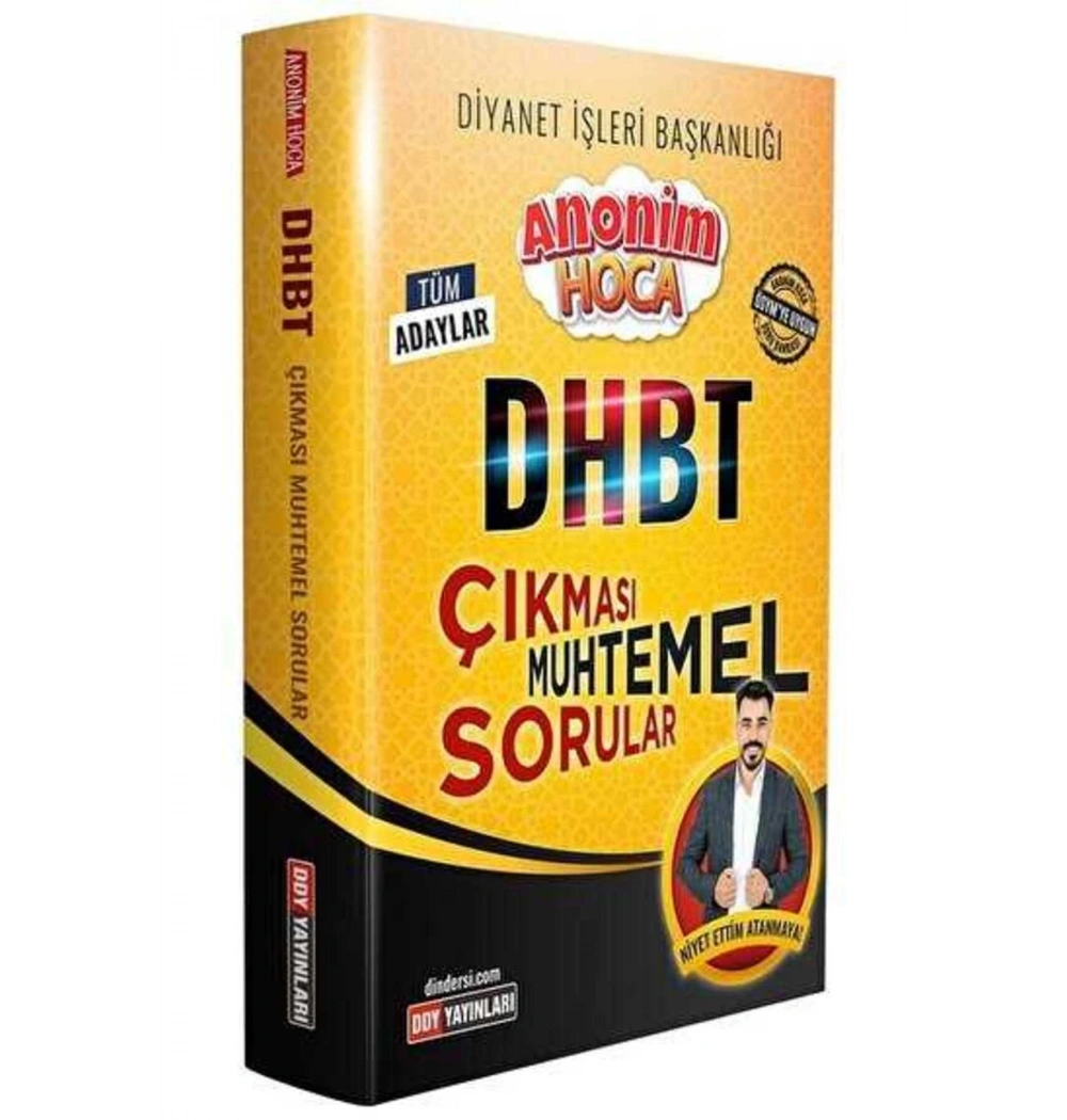 Dhbt Tüm Adaylar Çıkması Muhtemel Sorular Anonim Hoca  Ddy Yayın