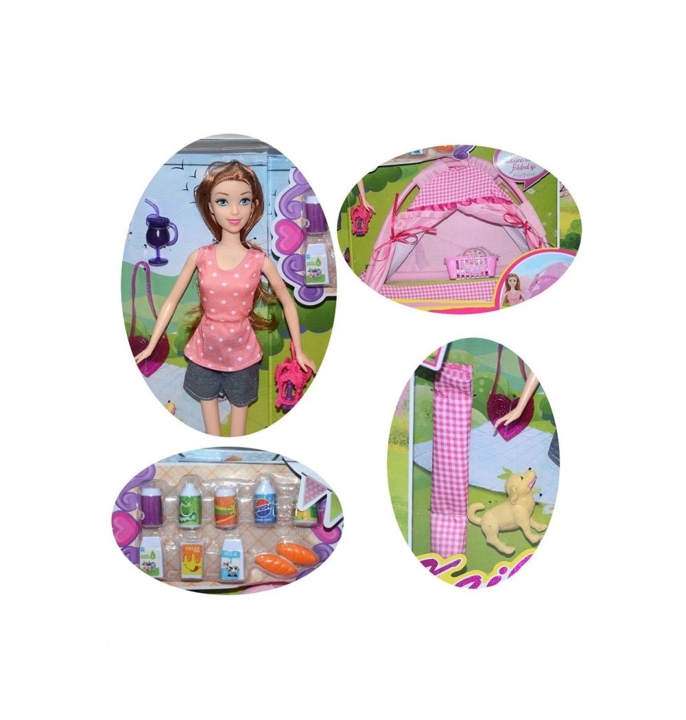 Kaibibi Çadırlı Kamp Yapan Model Bebek