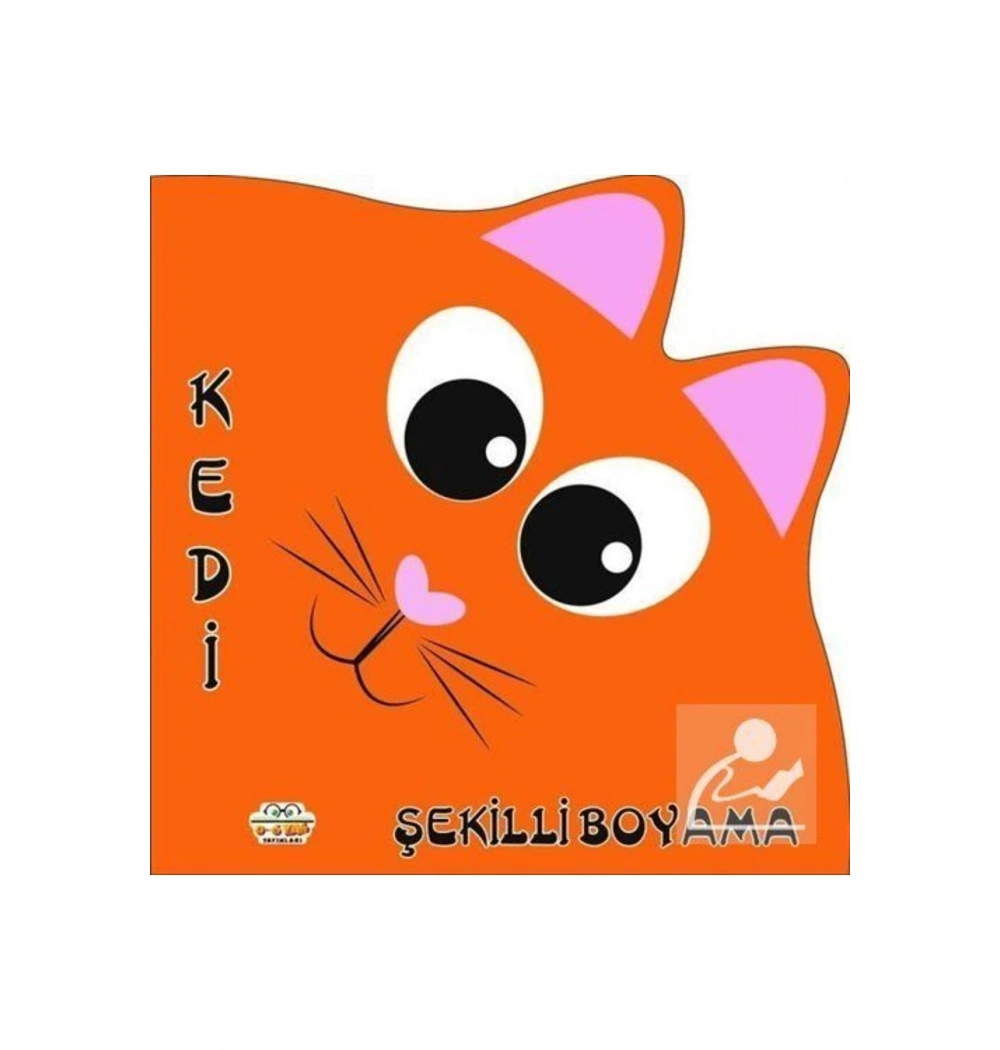 Kedi Şekilli Boyama 0-6 Yaş