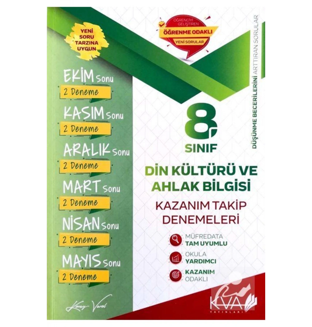 8.Sınıf Din Kültürü Kazanım Takip Denemeleri   Kva