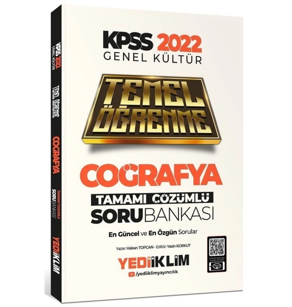 Kpss 2022 Gk Coğrafya Çözümlü Soru Bankası  Yediiklim