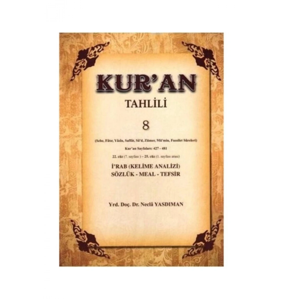 Kuran Tahlili 8 Rahle Boy  Necla Yasdıman