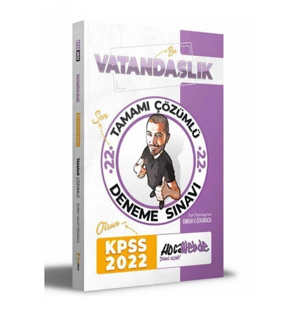 Kpss 2022 Vatandaşlık 22 Çözümlü Soru Bankası  Hocawebde