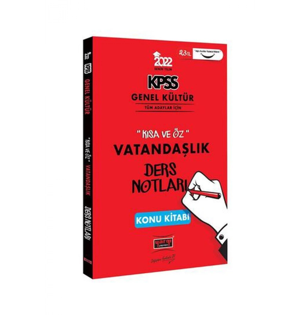 Yargı 2022 Kpss Gk Kısa Öz Vatandaşlık Ders Notları Konu Kitabı