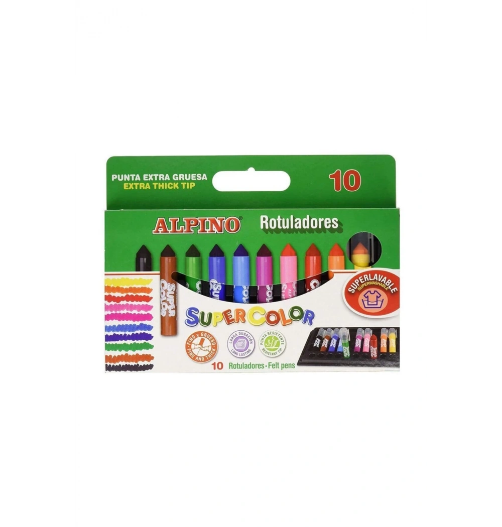 Alpino Ar-11 Süper Color Keçeli Kalem 10 Lu