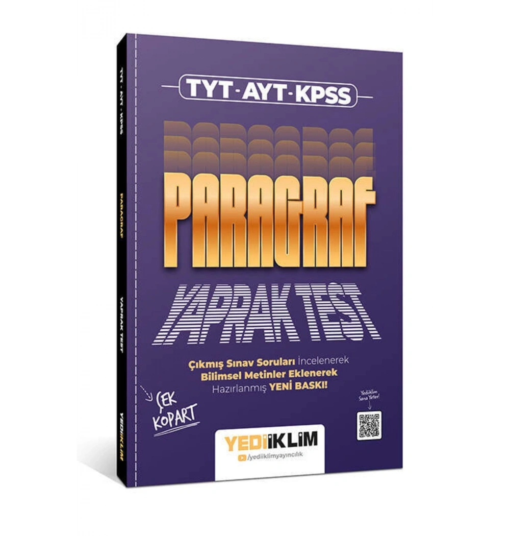 Tyt Ayt Kpss Paragraf Yaprak Test  Yediiklim