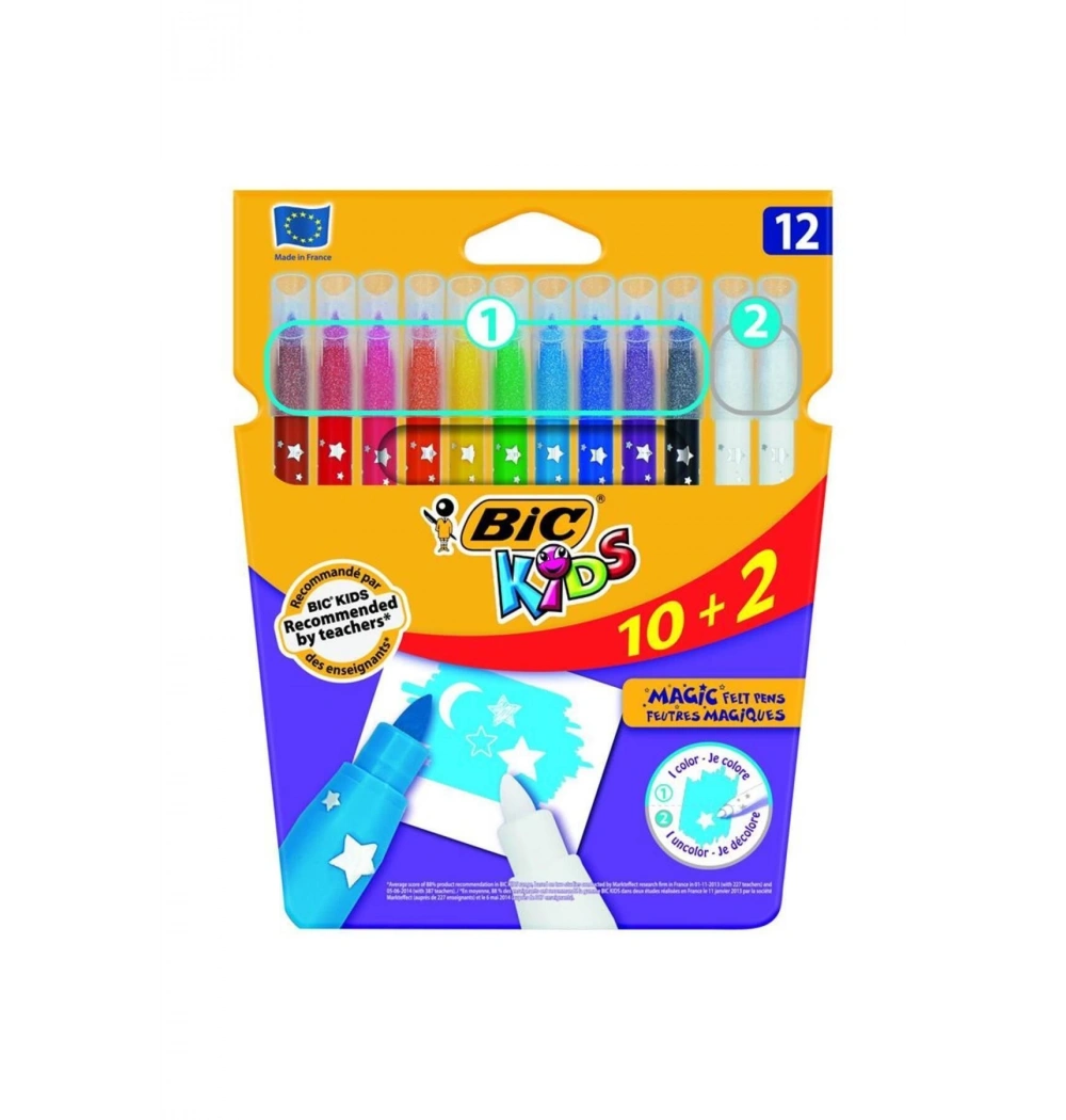 Bic Kids Magıc Silinebilir Keçeli Boya Kalemi 10+2 Renk 9202953