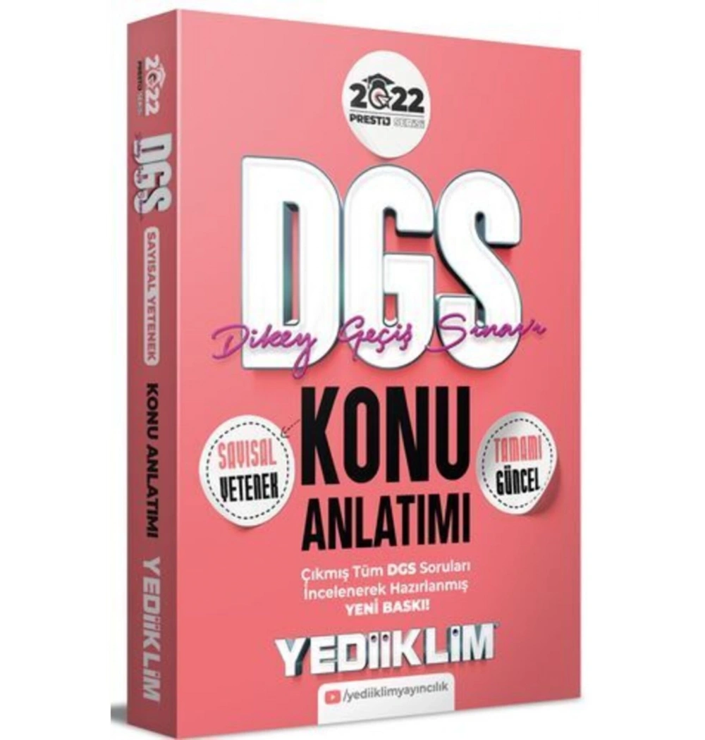 Dgd2022 Sayısal Konu Anlatımı  Yediiklim