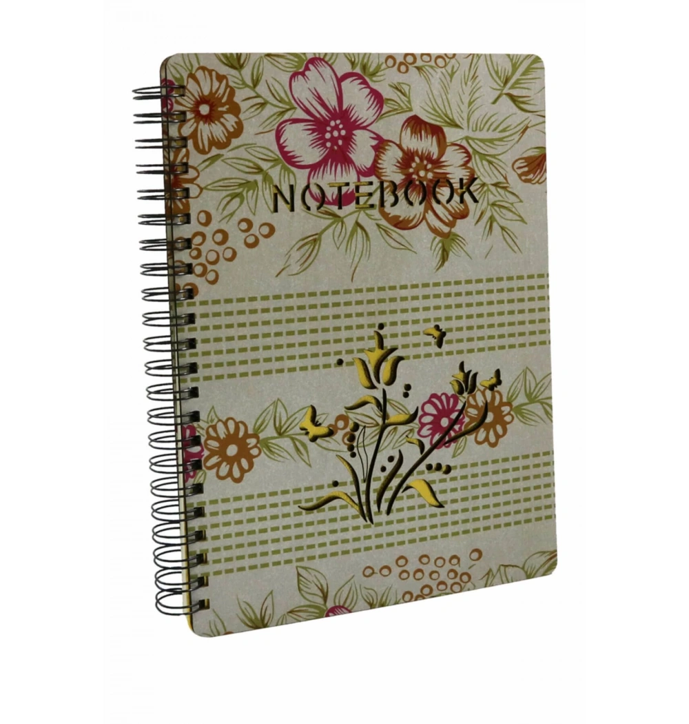 B-5 Ahşap Kapak Spiralli Defter Kod: Ahs-0104