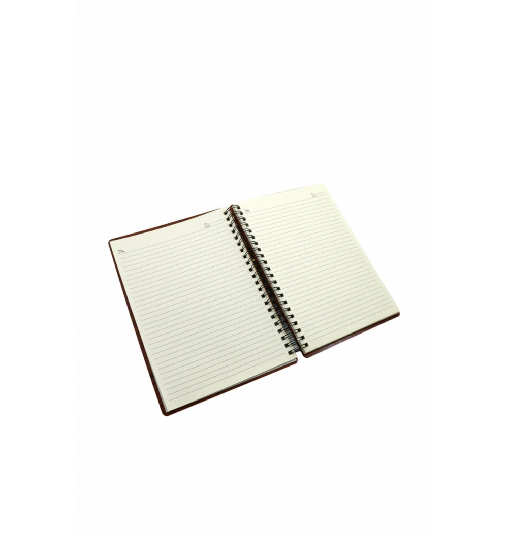 B-5 Ahşap Kapak Spiralli Defter Kod: Ahs-0104