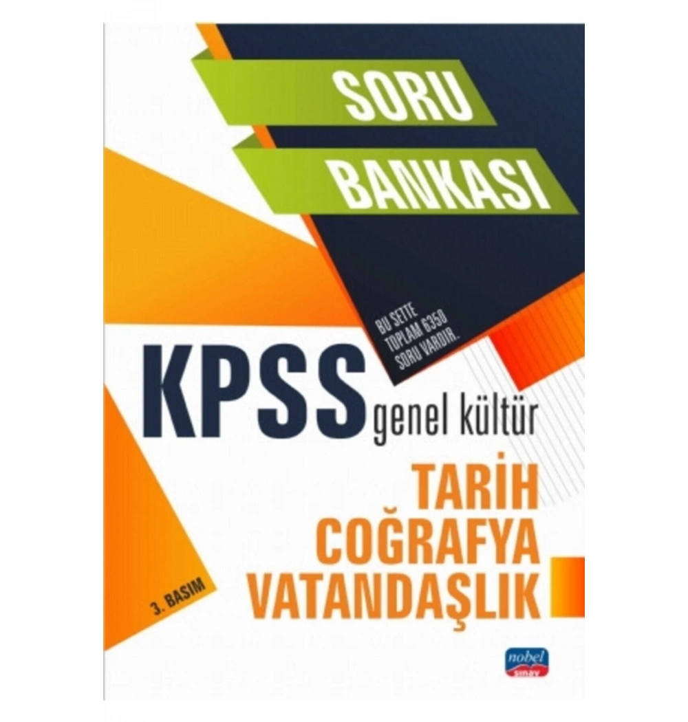 Nobel Kpss Gk Tarih Coğrafya Vatandaşlık Soru Bankası