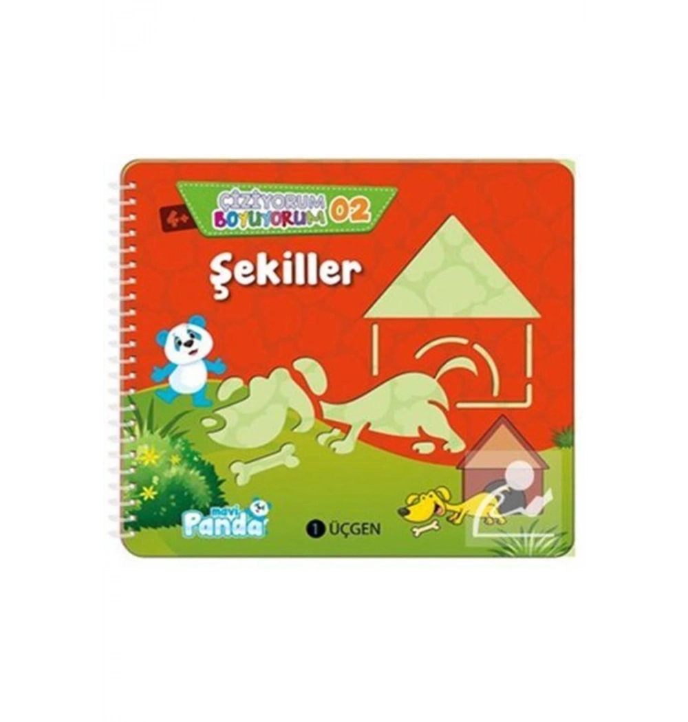Çiziyorum Boyuyorum 2- Şekiller  M Panda