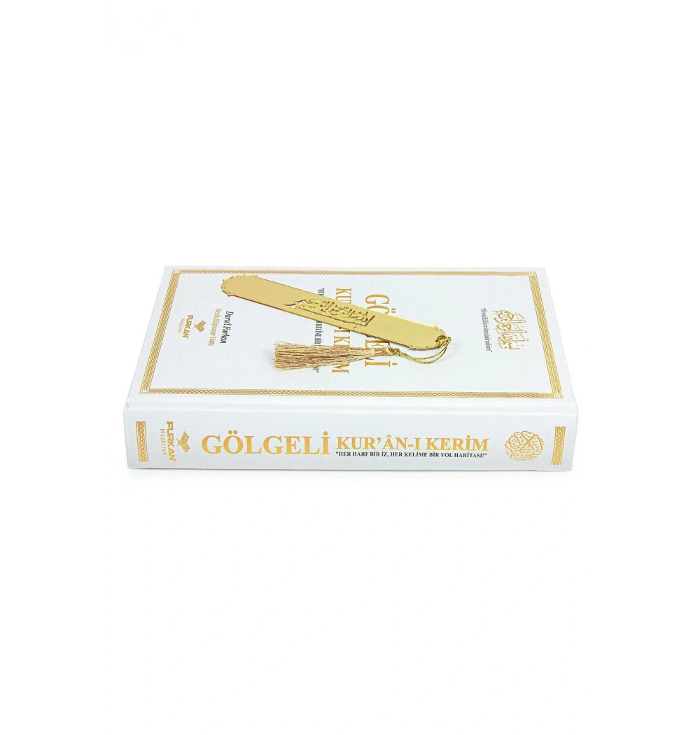 Furkan Gölgeli Kuranı Kerim 15774 Orta Boy Beyaz Renk ( Kalem Hediyeli )