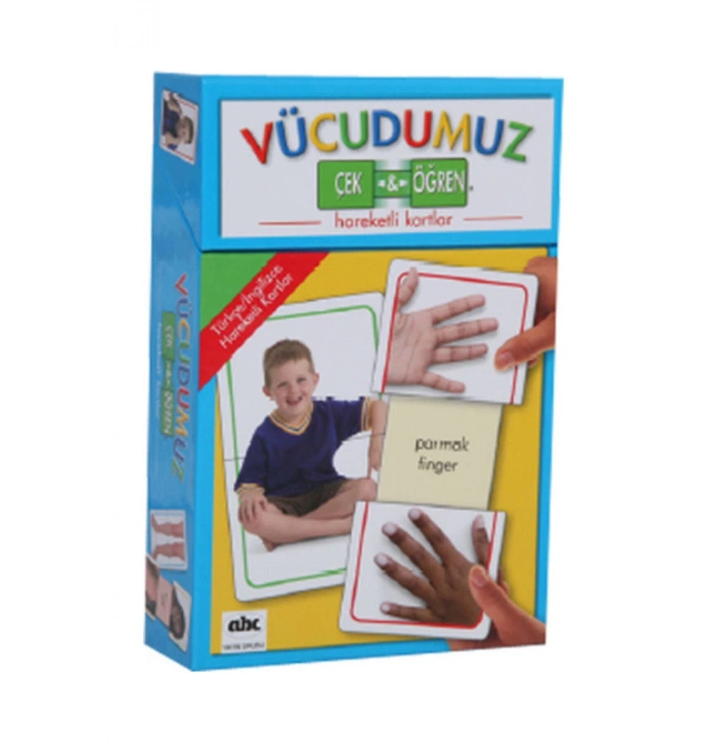 Vücudumuz Çek Öğren Hareketli Kartlar Kutulu
