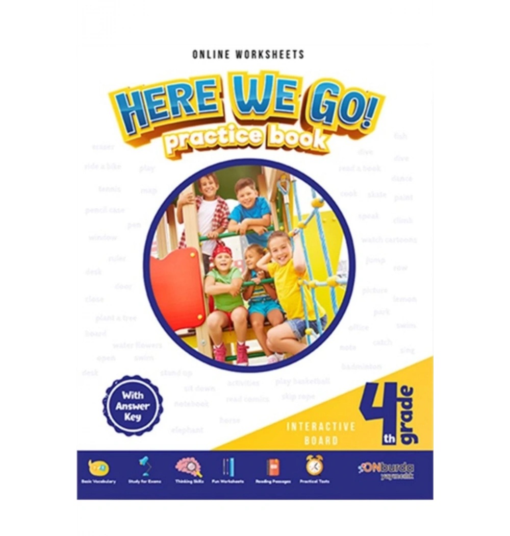 Onburda 4.Sınıf İngilizce Here We Go Practite Book
